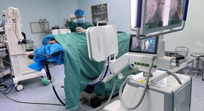 大平板C形臂在經(jīng)皮椎體球囊擴張成形術(PKP)中的應用